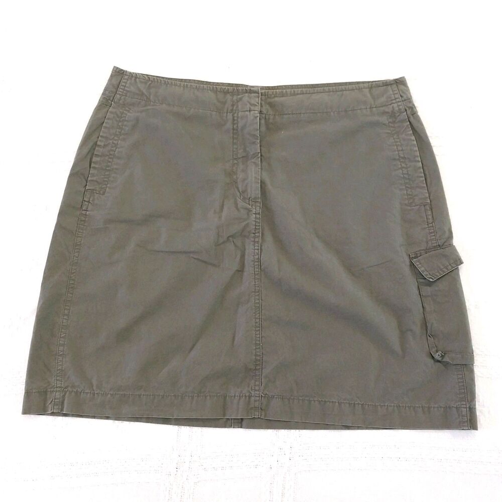 Fashion Bug Skirt Size 12 Green 100% Cotton #B051
